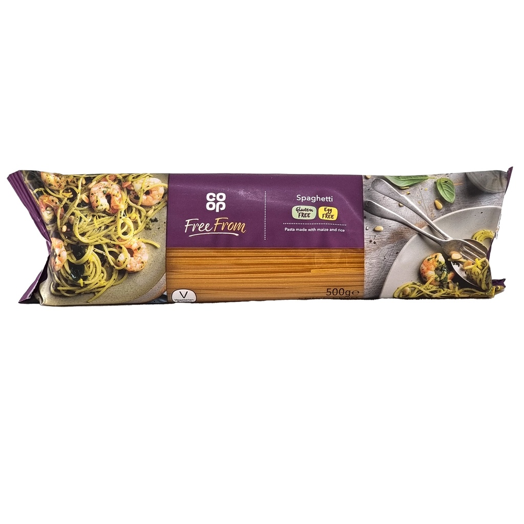 COOP FREE FROM GLUTEN FREE EGG FREE SPAGHETTI 500G WHIM